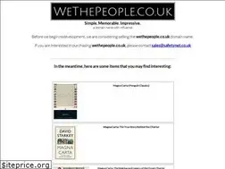 Sites similar to wethepeople.co.uk