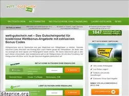 Sites similar to wett-gutschein.net