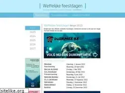 Sites similar to wettelijke-feestdagen.be
