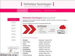 Sites similar to wettelijke-feestdagen.nl