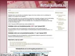 Sites similar to wettelijkerente.net