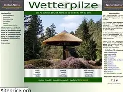 Sites similar to wetterpilze.de