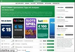 Sites similar to wettformat.com