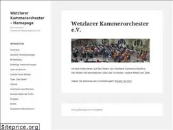 Sites similar to wetzlarer-kammerorchester.de