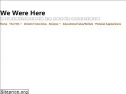 Sites similar to wewereherefilm.com