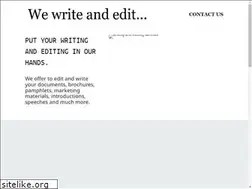 Sites similar to wewriteandedit.com