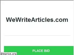 Sites similar to wewritearticles.com