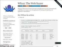 Sites similar to wfuzz.readthedocs.io