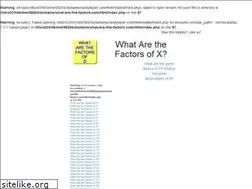 Sites similar to what-are-the-factors.com