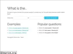 Sites similar to what-is-the.org