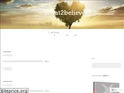 Sites similar to what2believe.com