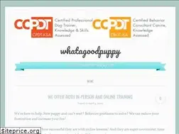 Sites similar to whatagoodpuppy.com