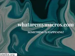 Sites similar to whataremymacros.com