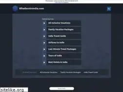 Sites similar to whatbestinindia.com