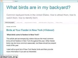 Sites similar to whatbirdsareinmybackyard.com