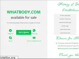Sites similar to whatbody.com