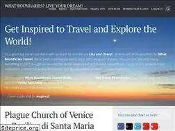 Sites similar to whatboundariestravel.com