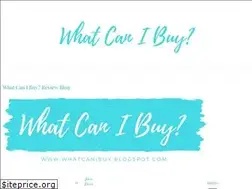 Sites similar to whatcanibuy.blogspot.com