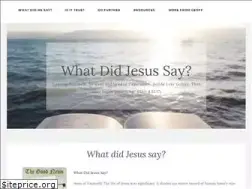 Sites similar to whatdidjesussay.com