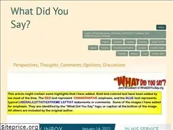 Sites similar to whatdidyousay.org