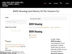 Sites similar to whatdoesbmwstandfor.com
