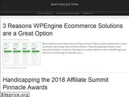 Sites similar to whatdoesjoethink.com