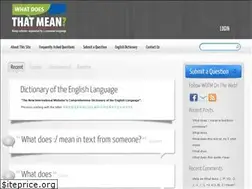 Sites similar to whatdoesthatmean.com