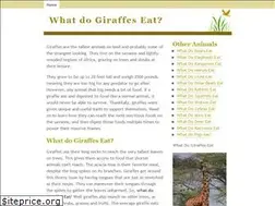 Sites similar to whatdogiraffeseat.info