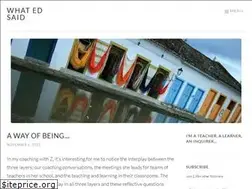 Sites similar to whatedsaid.wordpress.com