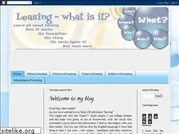 Sites similar to whatisaleasing.blogspot.com