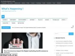 Sites similar to whatishappening.in
