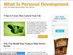 Sites similar to whatispersonaldevelopment.org