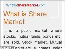 Sites similar to whatissharemarket.com
