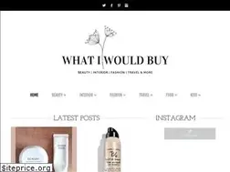 Sites similar to whatiwouldbuy.com