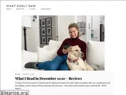 Sites similar to whatkarlysaid.com