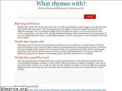 Sites similar to whatrhymeswith.info