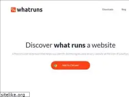 Sites similar to whatruns.com