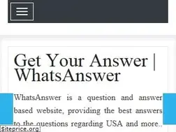 Sites similar to whatsanswer.com