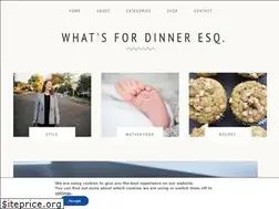 Sites similar to whatsfordinneresq.com