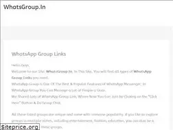 Sites similar to whatsgroup.in