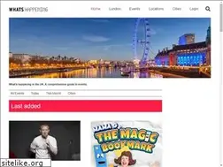 Sites similar to whatshappening.co.uk