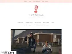 Sites similar to whatshesaidradio.com