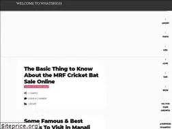 Sites similar to whatshigh.com