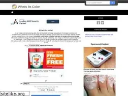 Sites similar to whatsitscolor.com