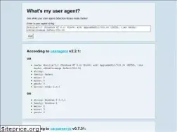Sites similar to whatsmyua.info