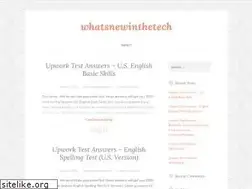 Sites similar to whatsnewinthetech.wordpress.com