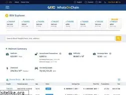 Sites similar to whatsonchain.com