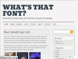 Sites similar to whatsthatfont.wordpress.com