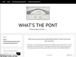Sites similar to whatsthepont.com