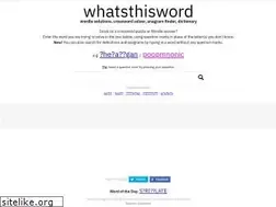 Sites similar to whatsthisword.com